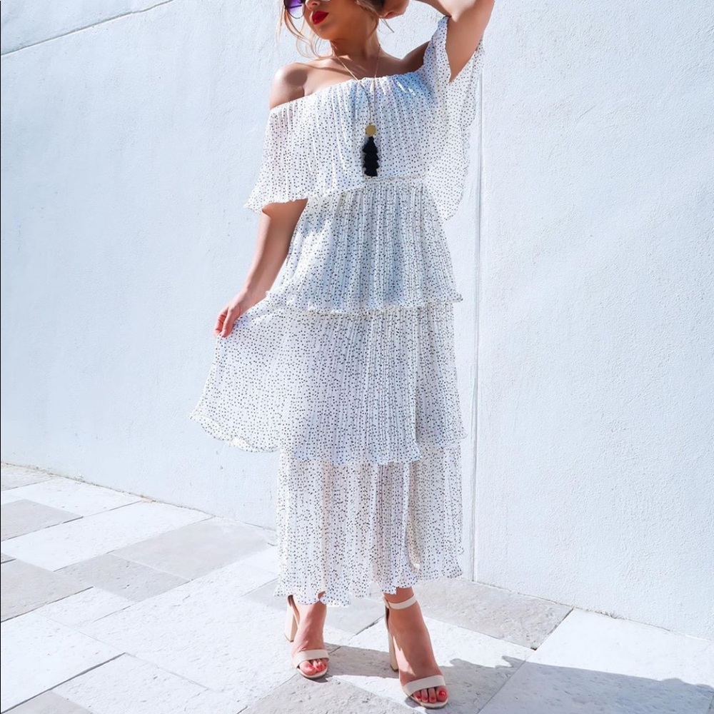 NWT Midi Polka Dot Dress